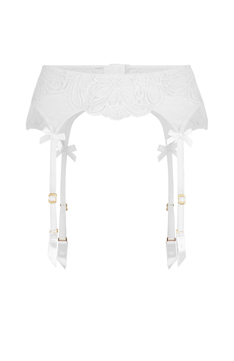Sheer Lingerie Agent Provocateur Underwear White / 2502 / 1 Nelle Suspender