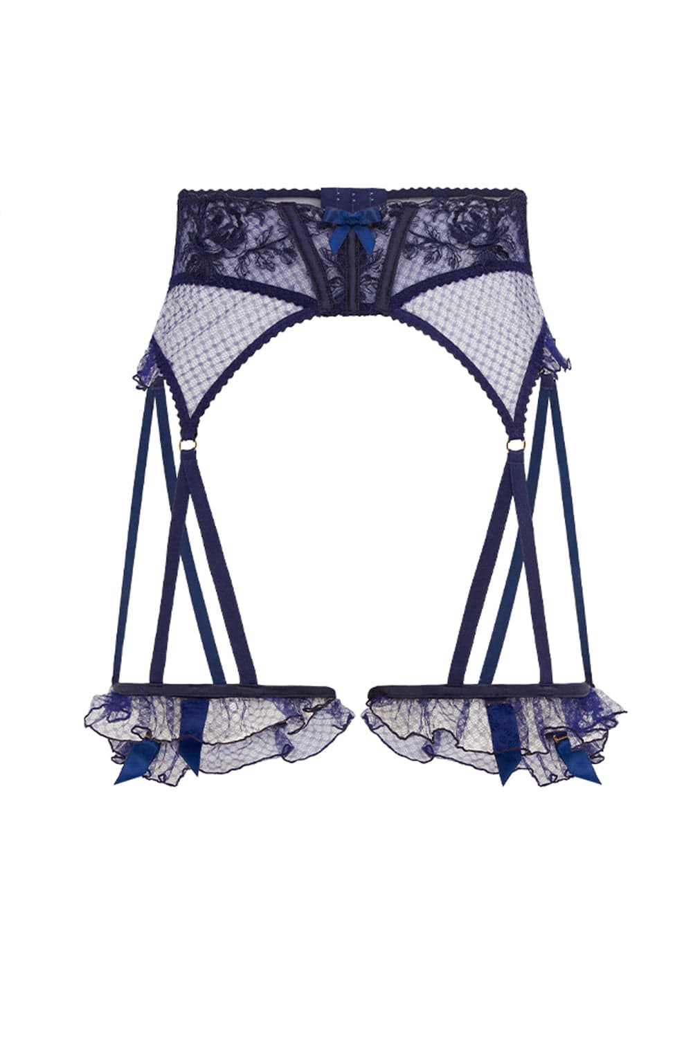 Sheer Lingerie Agent Provocateur Underwear Navy / 1 Rosia Suspender