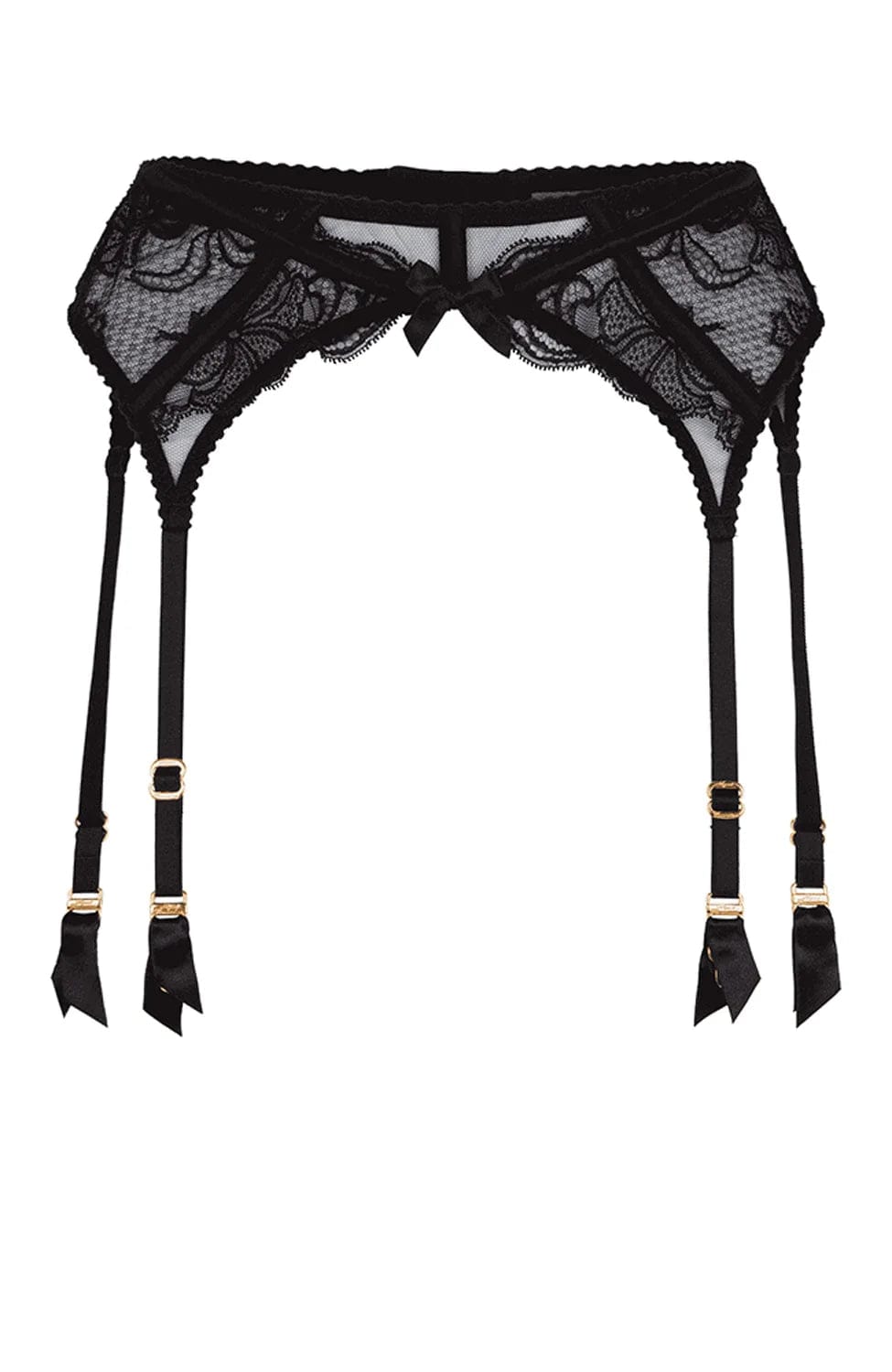 Sheer Lingerie Agent Provocateur Underwear Black / 9001 / 1 Rozlyn Suspender