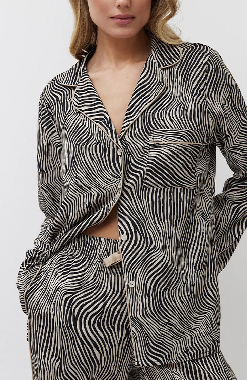 Sheer Lingerie Aruelle Loungewear Linna Long Pajama Set