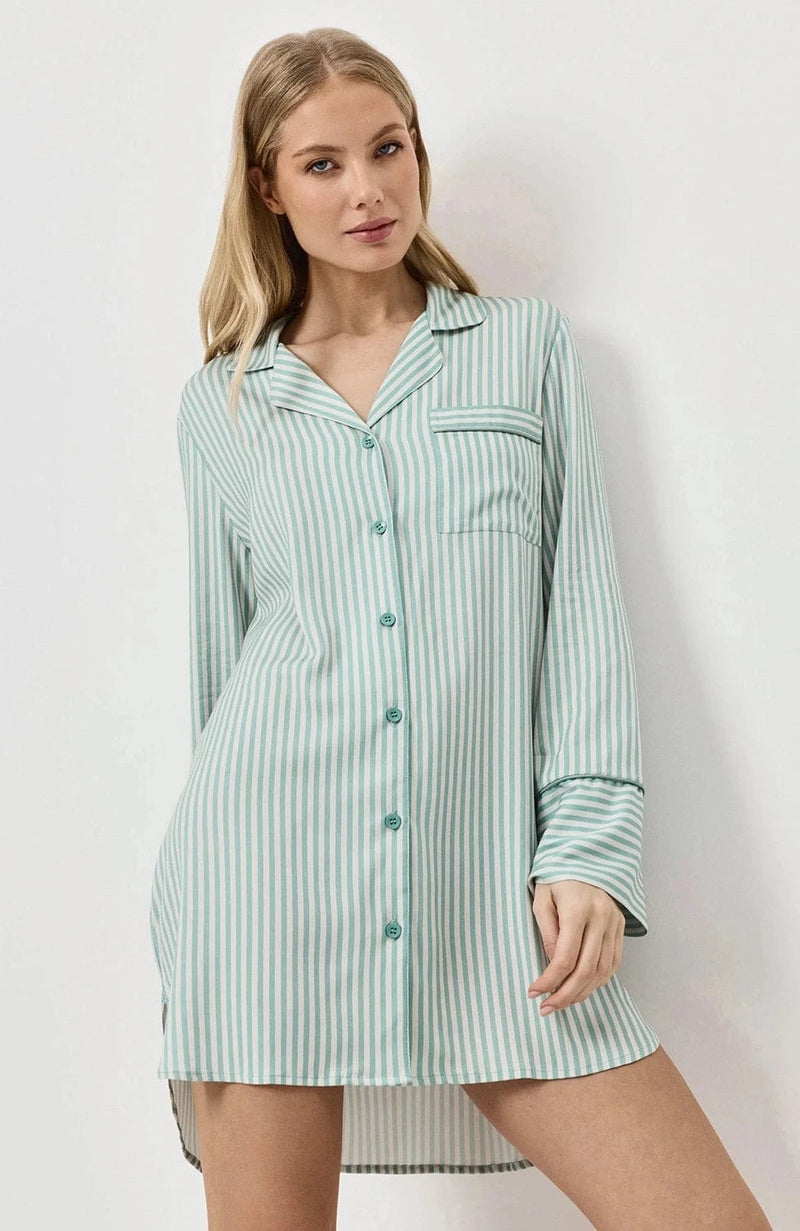 Sheer Lingerie Aruelle Loungewear Moss Nightdress