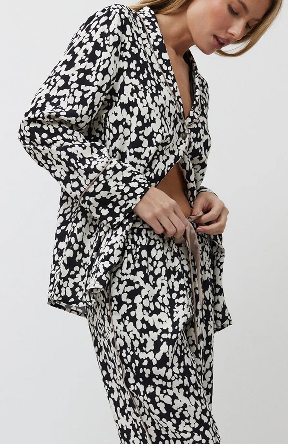 Sheer Lingerie Aruelle Loungewear Solene Long Pajama Set