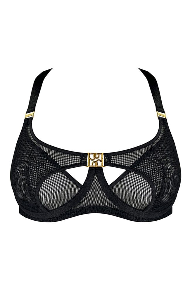 Sheer Lingerie Bordelle Bras Black / 2502 / 1 Nara Layered Mesh Wire Bra