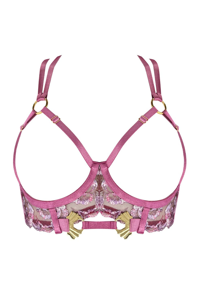Siren Ouvert Wire Bra-Bras-Bordelle-SHEER, SHEER, Luxury lingerie brand, Luxury lingerie Hong Kong, Designer lingerie HK, Designer lingerie online, International luxury lingerie, Luxury lingerie gift ideas, buy lingerie online, Designer lingerie global delivery, Luxury lingerie shipping to Australia, Luxury lingerie shipping to Singapore