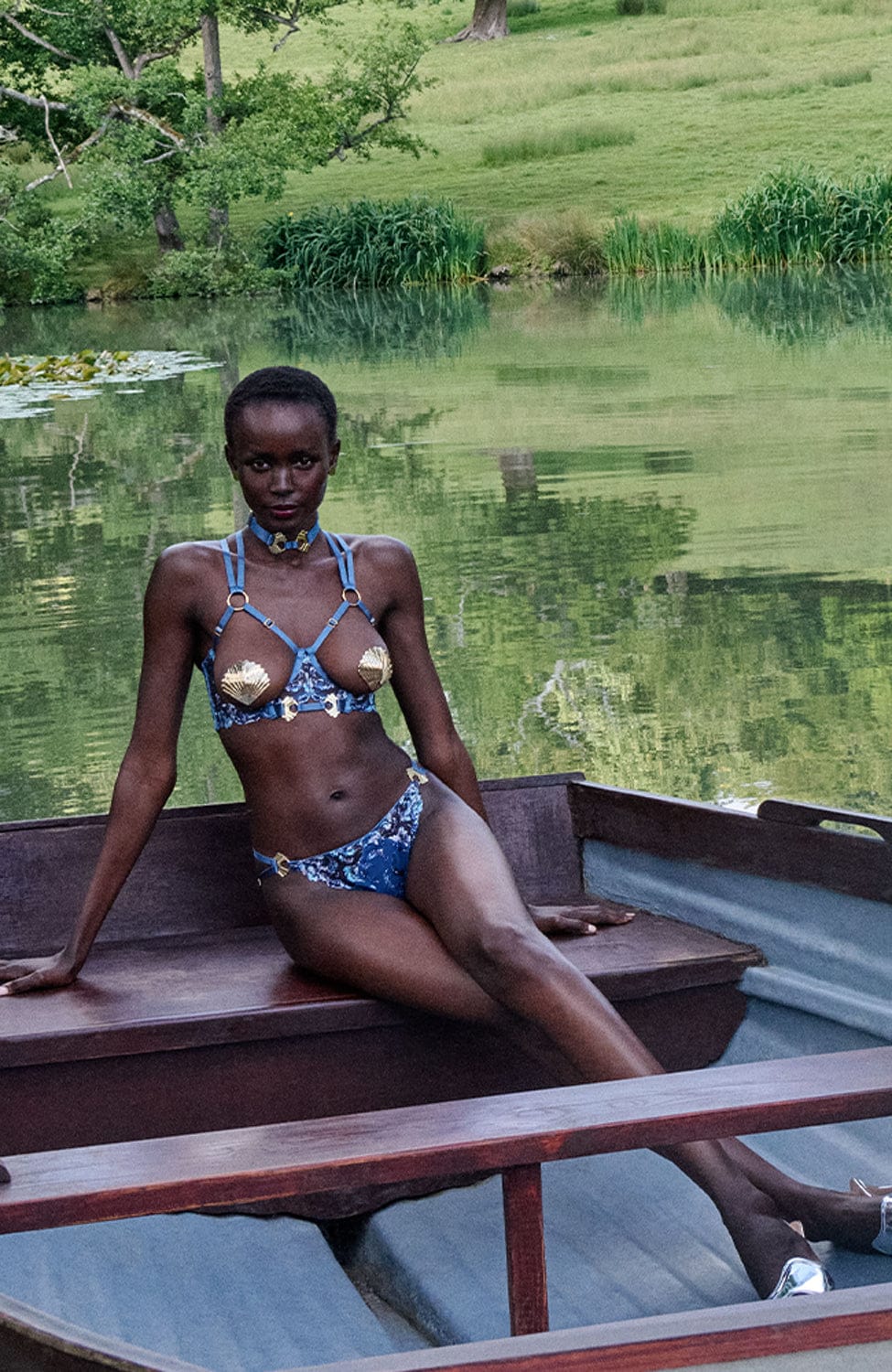 %shop_name_% Bordelle_Siren Ouvert Wire Bra and Strap Thong Set _ Lingerie Sets_