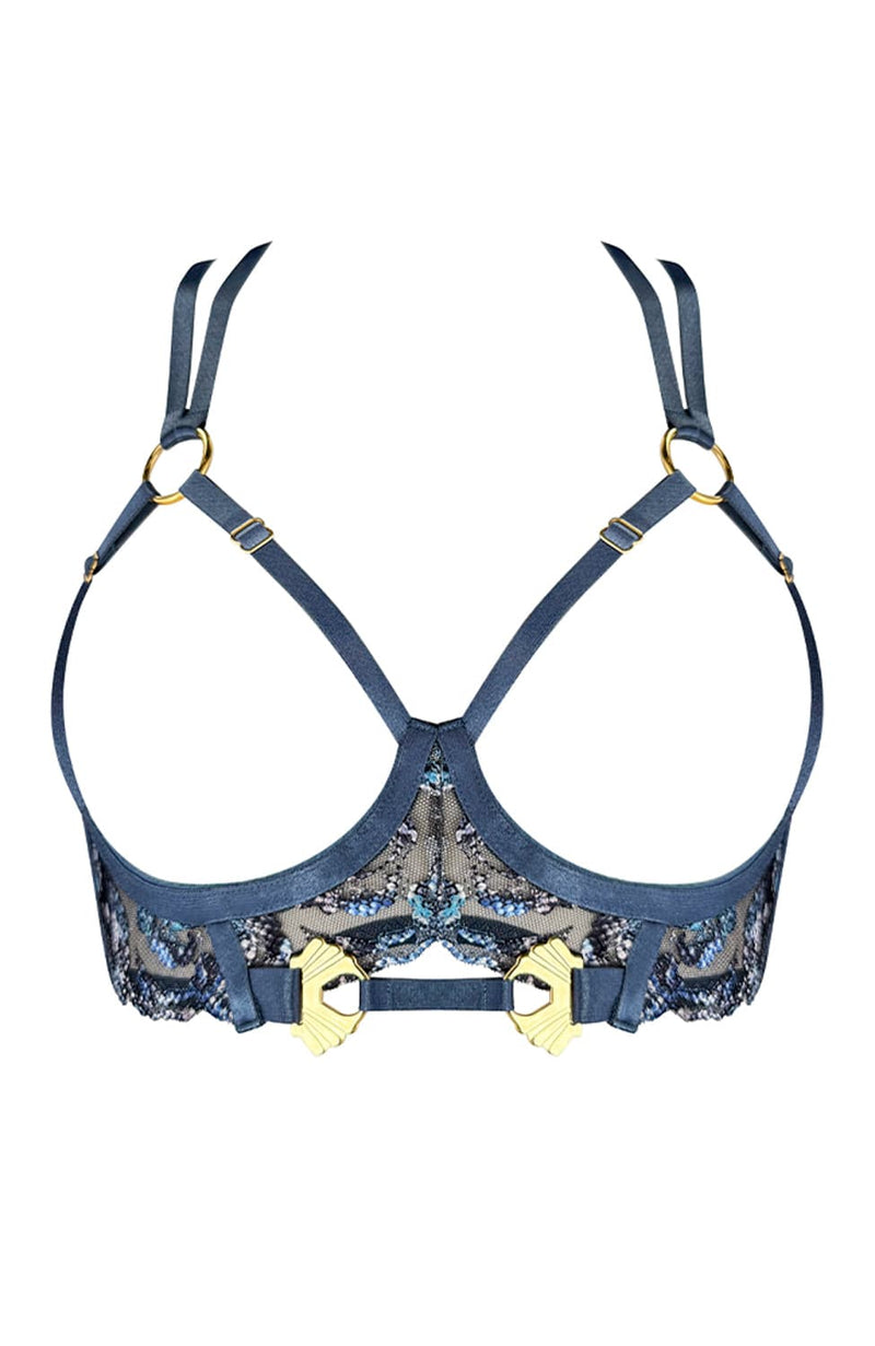 Siren Ouvert Wire Bra-Bras-Bordelle-SHEER, SHEER, Luxury lingerie brand, Luxury lingerie Hong Kong, Designer lingerie HK, Designer lingerie online, International luxury lingerie, Luxury lingerie gift ideas, buy lingerie online, Designer lingerie global delivery, Luxury lingerie shipping to Australia, Luxury lingerie shipping to Singapore