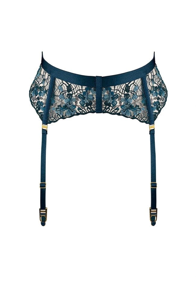 Sheer Lingerie Bordelle Underwear Teal / 2502 / 1 Amela Suspender