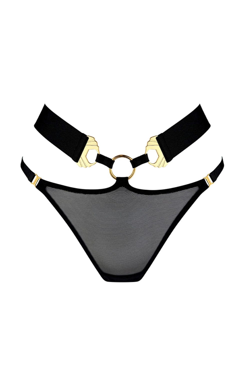 Melusina Open Back Brief-Underwear-Bordelle-SHEER, SHEER, Luxury lingerie brand, Luxury lingerie Hong Kong, Designer lingerie HK, Designer lingerie online, International luxury lingerie, Luxury lingerie gift ideas, buy lingerie online, Designer lingerie global delivery, Luxury lingerie shipping to Australia, Luxury lingerie shipping to Singapore