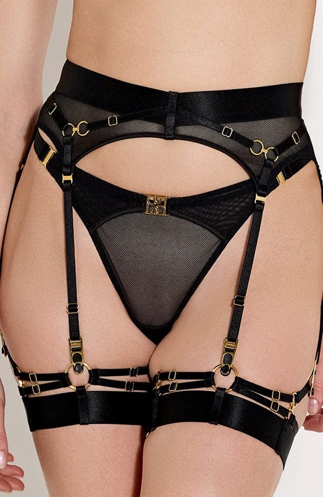 Sheer Lingerie Bordelle Underwear Nara Strap Thong