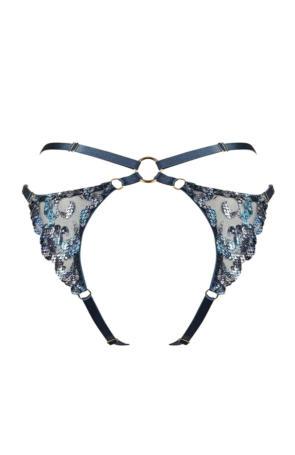 Sheer Lingerie Bordelle Underwear Siren Open Back Brief