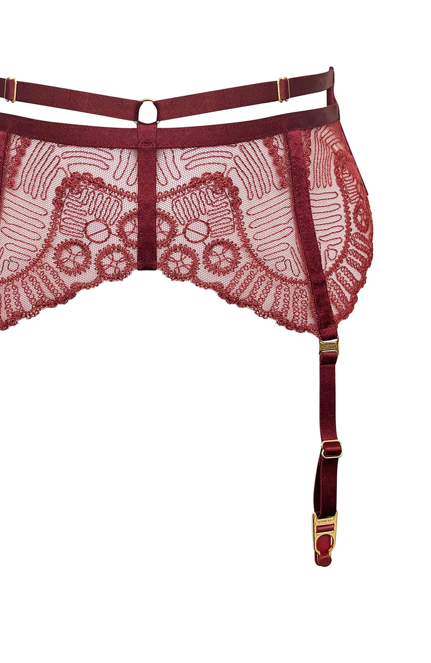 Sheer Lingerie Bordelle Underwear Tierra Suspender