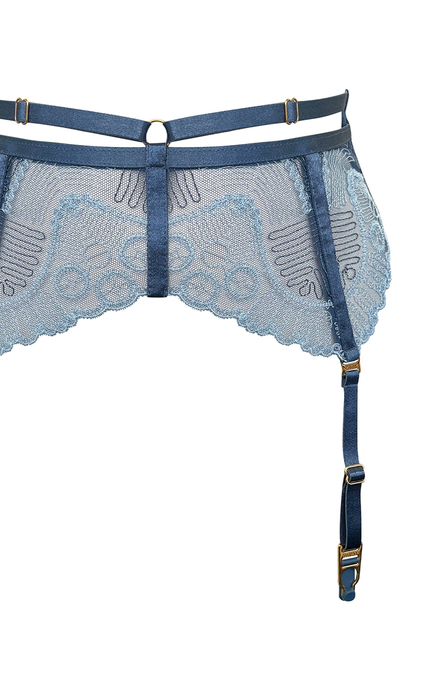 Sheer Lingerie Bordelle Underwear Tierra Suspender