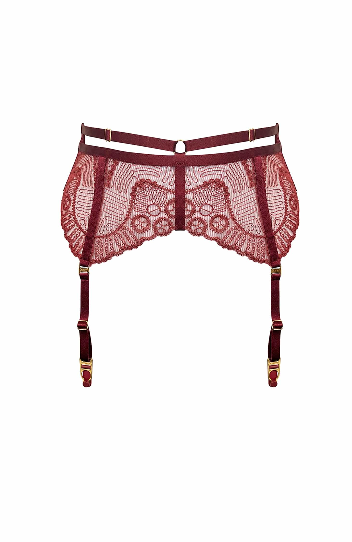 Sheer Lingerie Bordelle Underwear Morello / 2501 / 1 Tierra Suspender