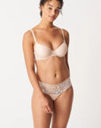 Sheer Lingerie Chantelle Bras Day To Night Covering Memory Bra
