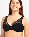 Sheer Lingerie Chantelle Bras Day to Night Plunge Spacer Bra