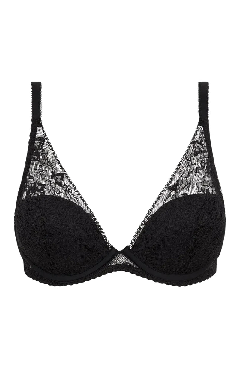 Sheer Lingerie Chantelle Bras Kiss Plunge T-shirt Bra