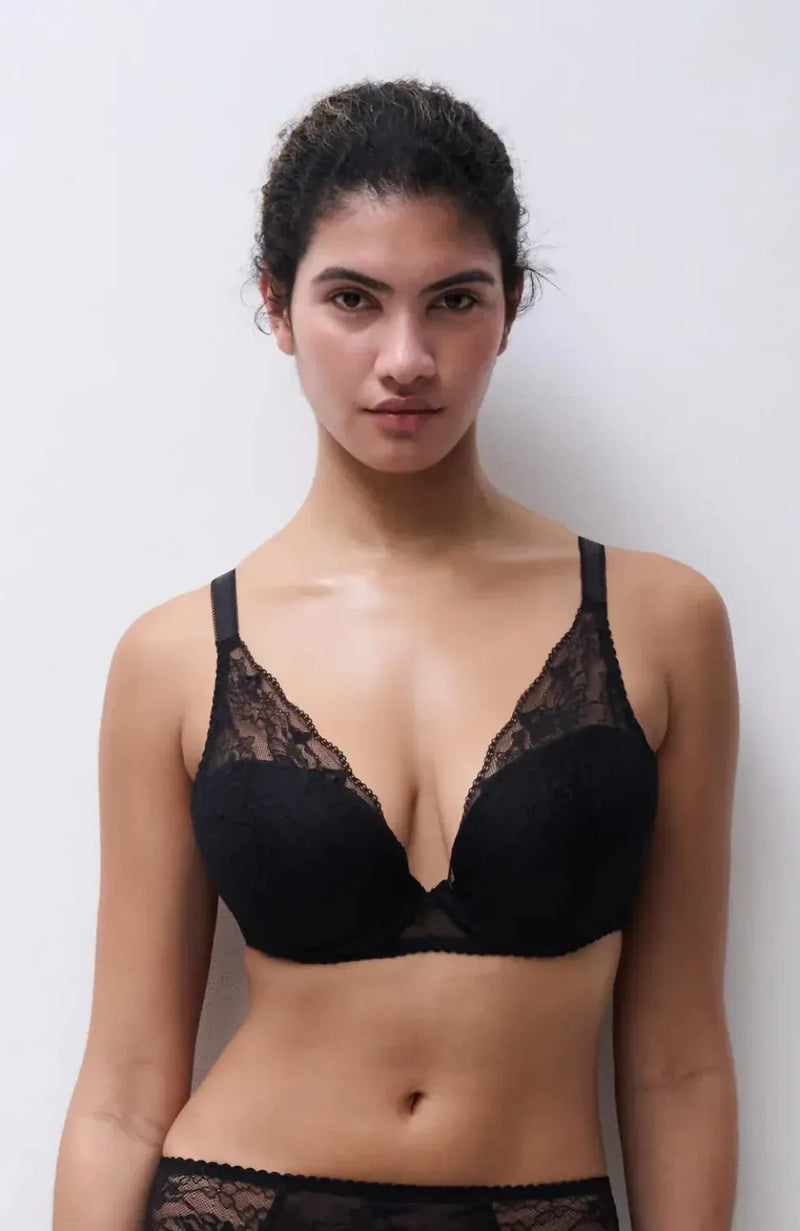 Sheer Lingerie Chantelle Bras Kiss Plunge T-shirt Bra