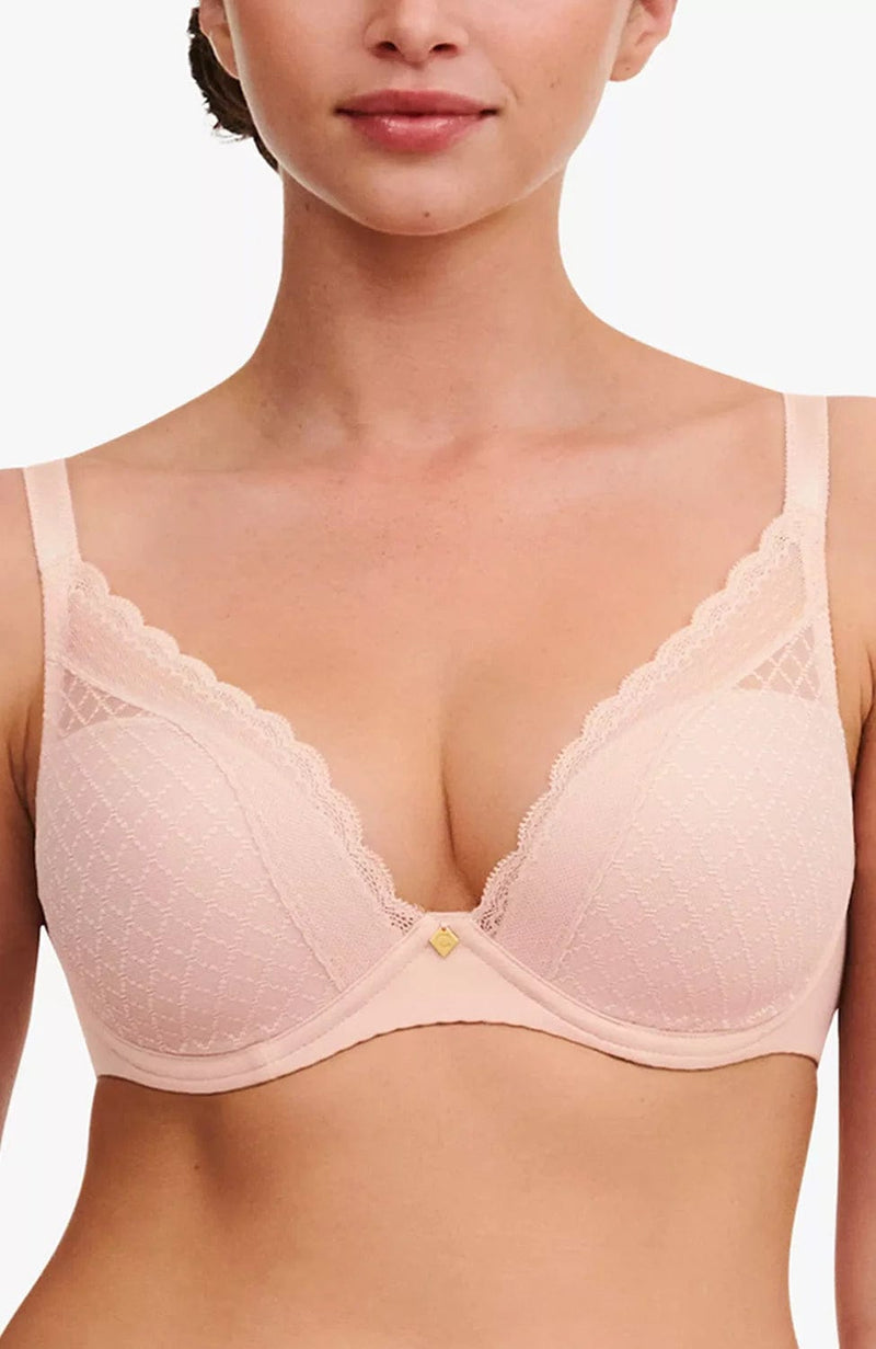 Norah Chic Plunge T-Shirt Bra-Bras-Chantelle-SHEER, SHEER, Luxury lingerie brand, Luxury lingerie Hong Kong, Designer lingerie HK, Designer lingerie online, International luxury lingerie, Luxury lingerie gift ideas, buy lingerie online, Designer lingerie global delivery, Luxury lingerie shipping to Australia, Luxury lingerie shipping to Singapore