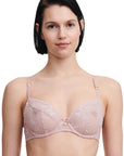 Sheer Lingerie Chantelle Bras Orchids Covering Underwired Bra