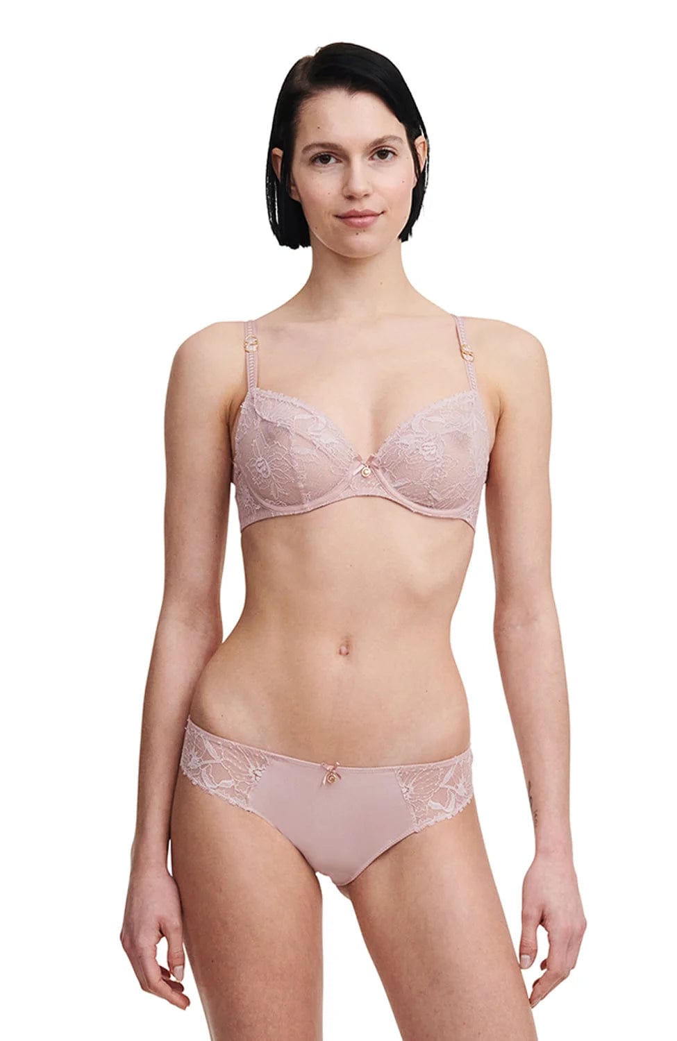 Sheer Lingerie Chantelle Bras Orchids Covering Underwired Bra