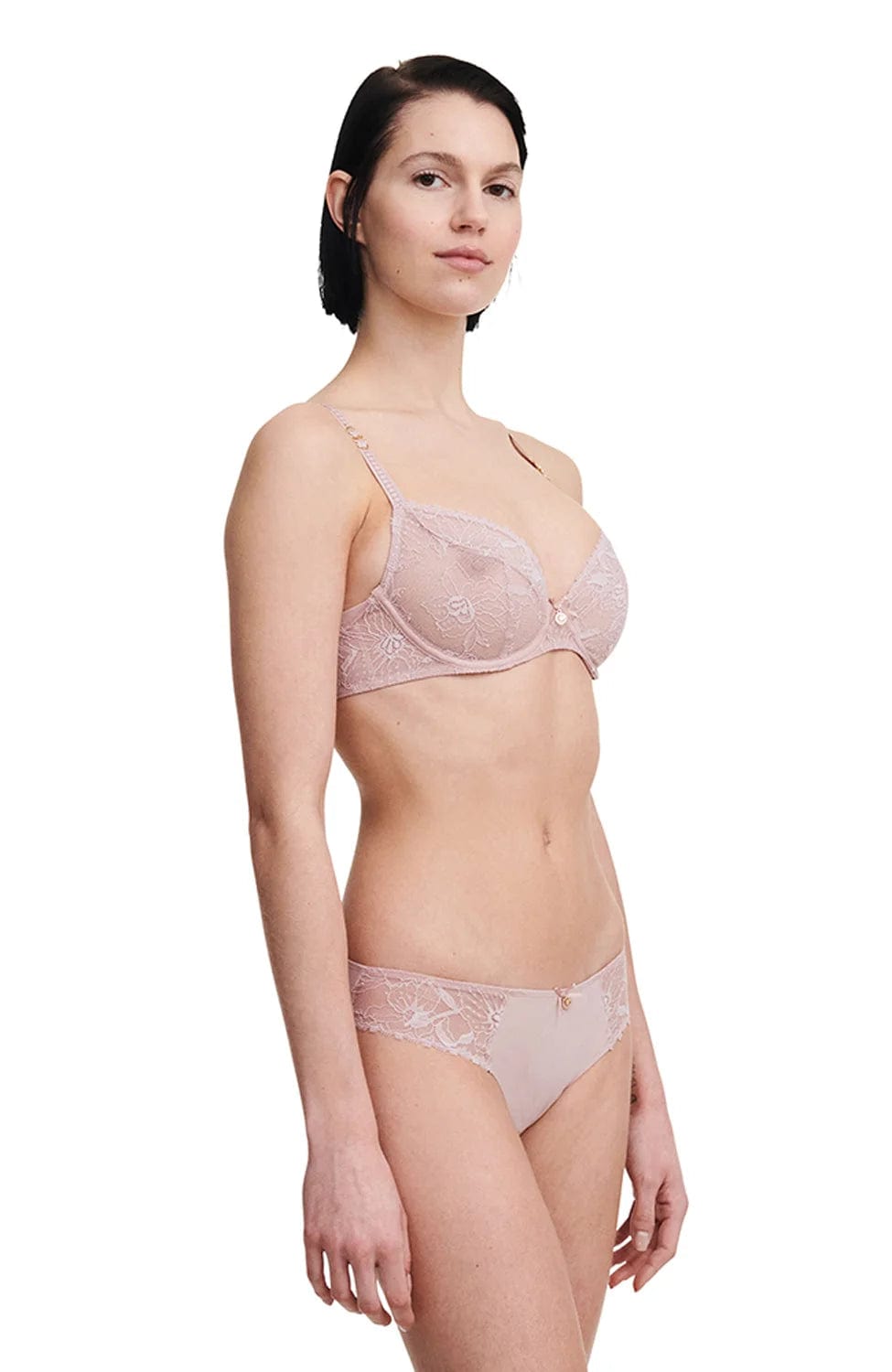 Sheer Lingerie Chantelle Bras Orchids Covering Underwired Bra