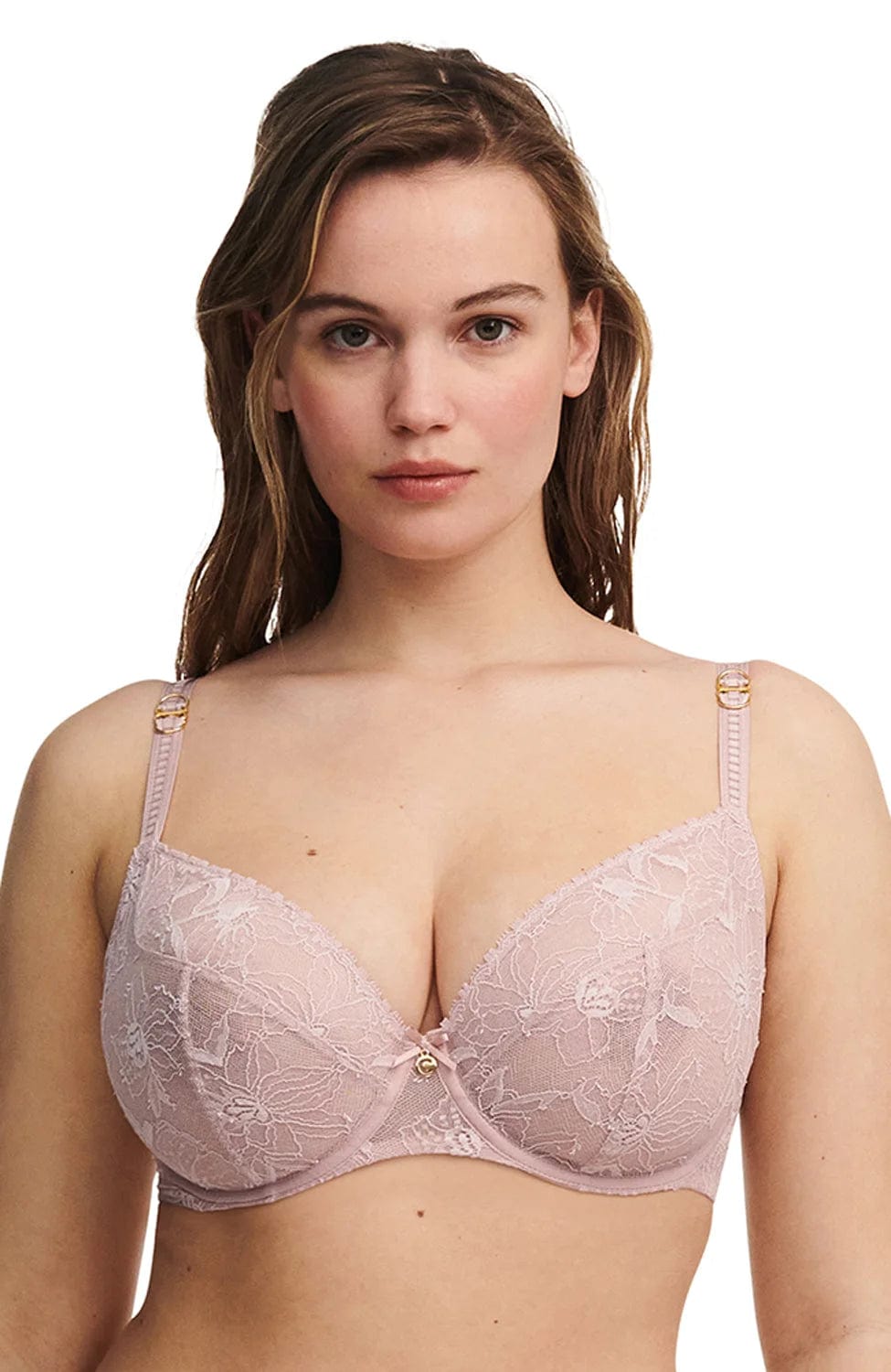 Sheer Lingerie Chantelle Bras Orchids Covering Underwired Bra