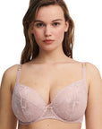 Sheer Lingerie Chantelle Bras Orchids Covering Underwired Bra