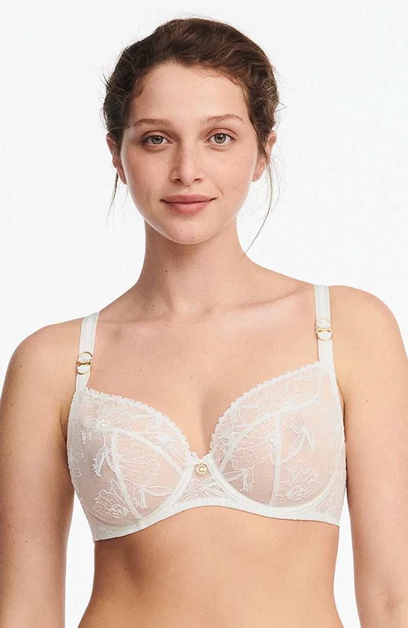 Orchids Covering Underwired Bra-Bras-Chantelle-SHEER, SHEER, Luxury lingerie brand, Luxury lingerie Hong Kong, Designer lingerie HK, Designer lingerie online, International luxury lingerie, Luxury lingerie gift ideas, buy lingerie online, Designer lingerie global delivery, Luxury lingerie shipping to Australia, Luxury lingerie shipping to Singapore