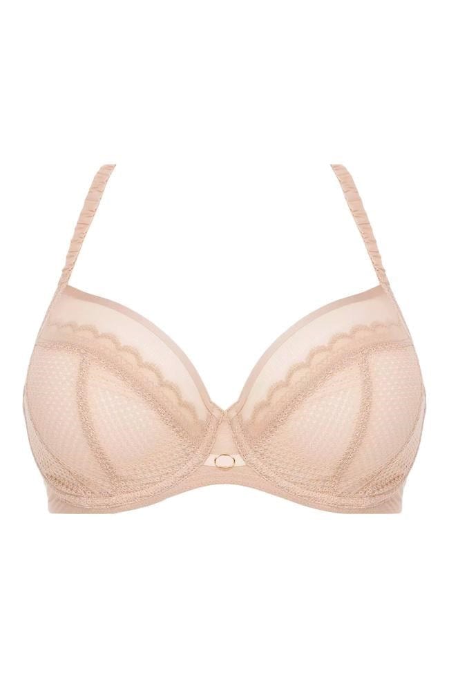 Sheer Lingerie Chantelle Bras Nude / 9001 / 34D Parisian Allure Lace Covering Underwire Bra