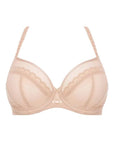 Sheer Lingerie Chantelle Bras Nude / 9001 / 34D Parisian Allure Lace Covering Underwire Bra