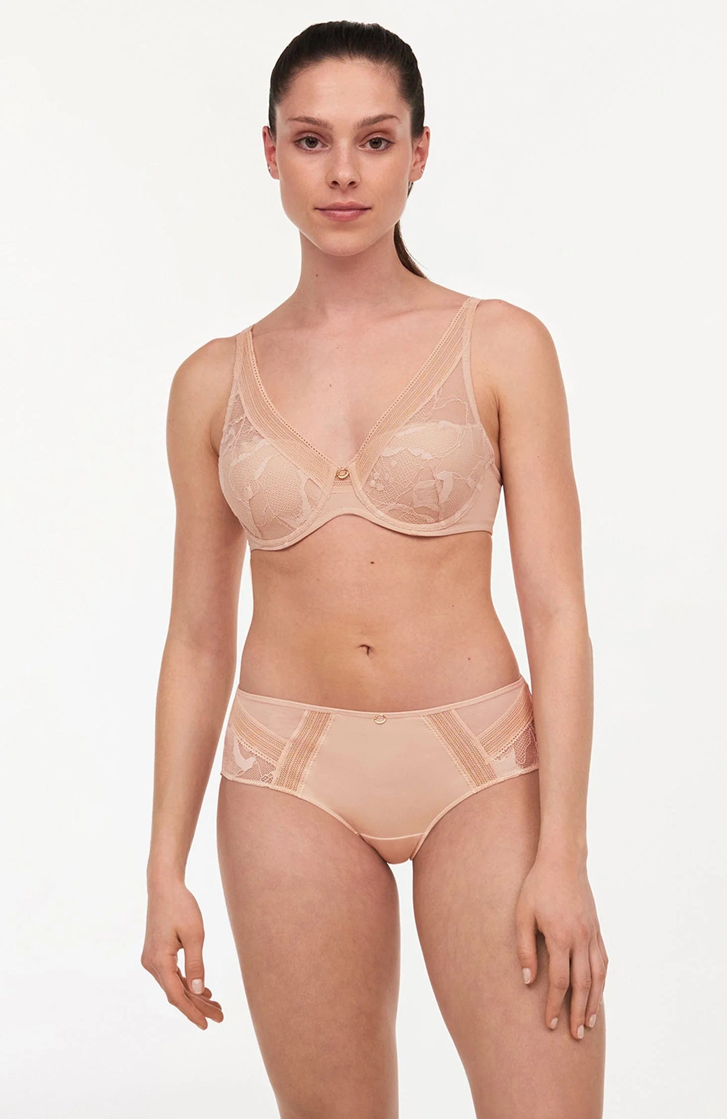 Sheer Lingerie Chantelle Bras True Lace Plunge Spacer Bra