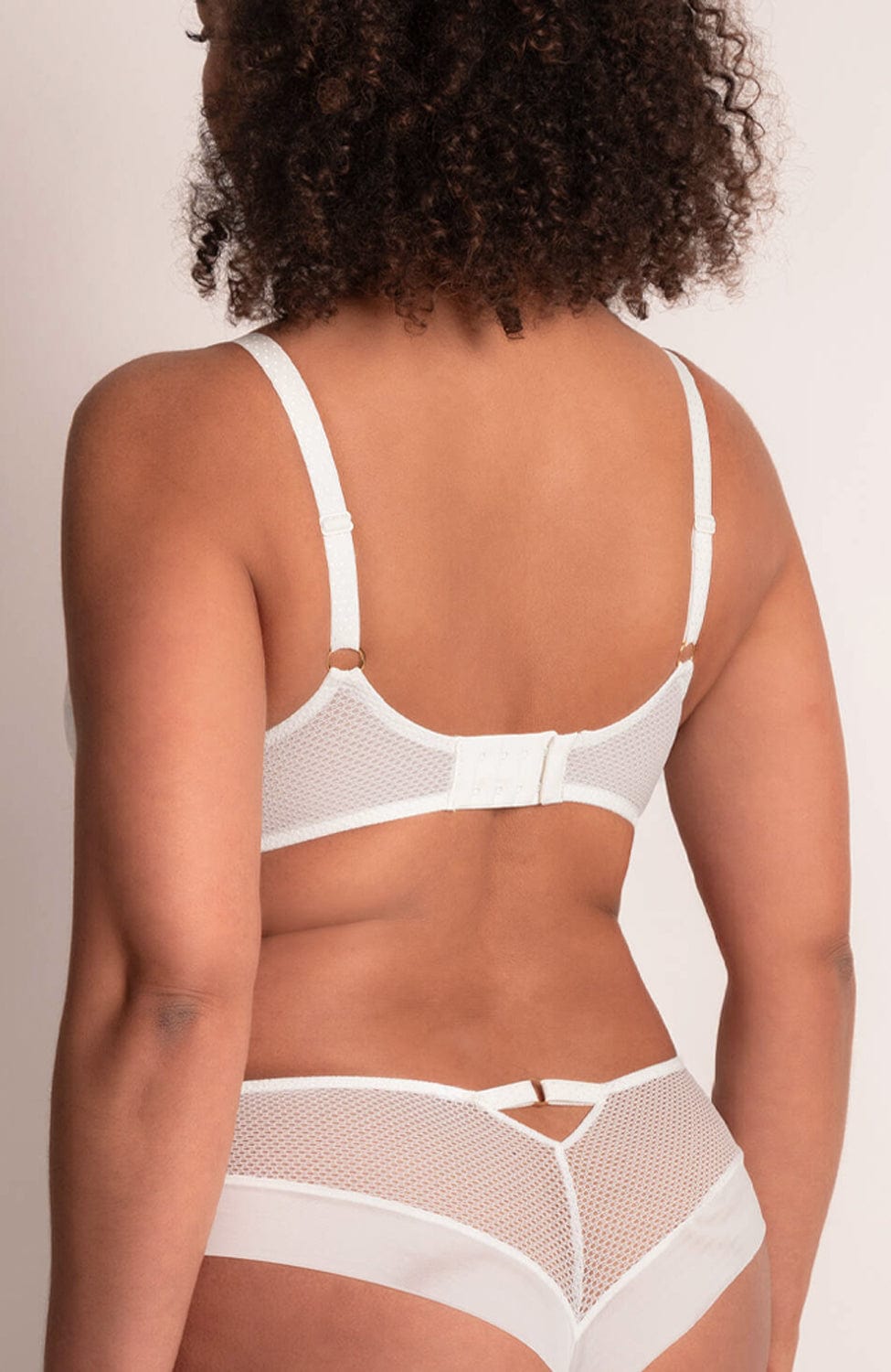 Sheer Lingerie Chantelle Lingerie Sets Fleurs Signature Plunge T-Shirt Bra and Shorty Set