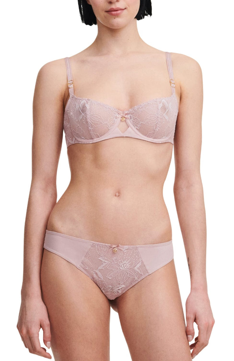 Orchids Half-Cup Balcony Bra and Tanga Set-Lingerie Sets-Chantelle-SHEER, SHEER, Luxury lingerie brand, Luxury lingerie Hong Kong, Designer lingerie HK, Designer lingerie online, International luxury lingerie, Luxury lingerie gift ideas, buy lingerie online, Designer lingerie global delivery, Luxury lingerie shipping to Australia, Luxury lingerie shipping to Singapore