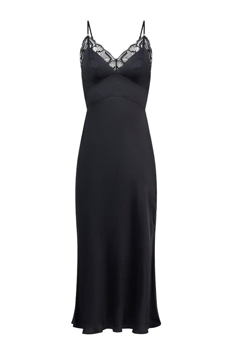 Sheer Lingerie Chantelle Loungewear Black / 2502 / XS Muse Long Nightdress