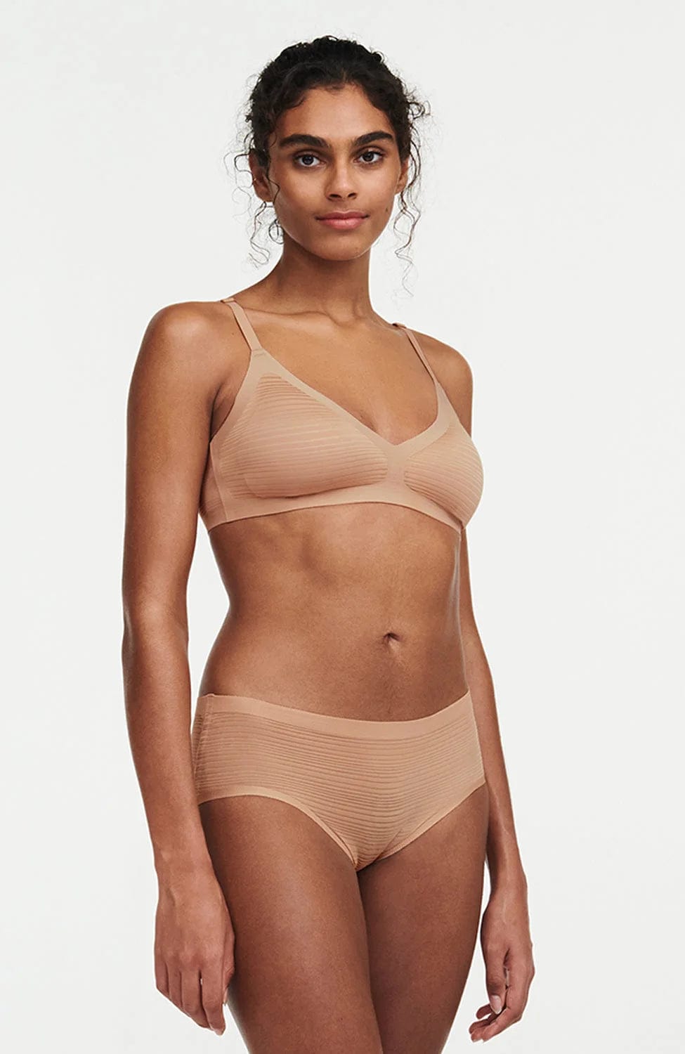 Sheer Lingerie Chantelle Underwear Clay Nude / 9001 / O/S SoftStretch Stripes Hipster