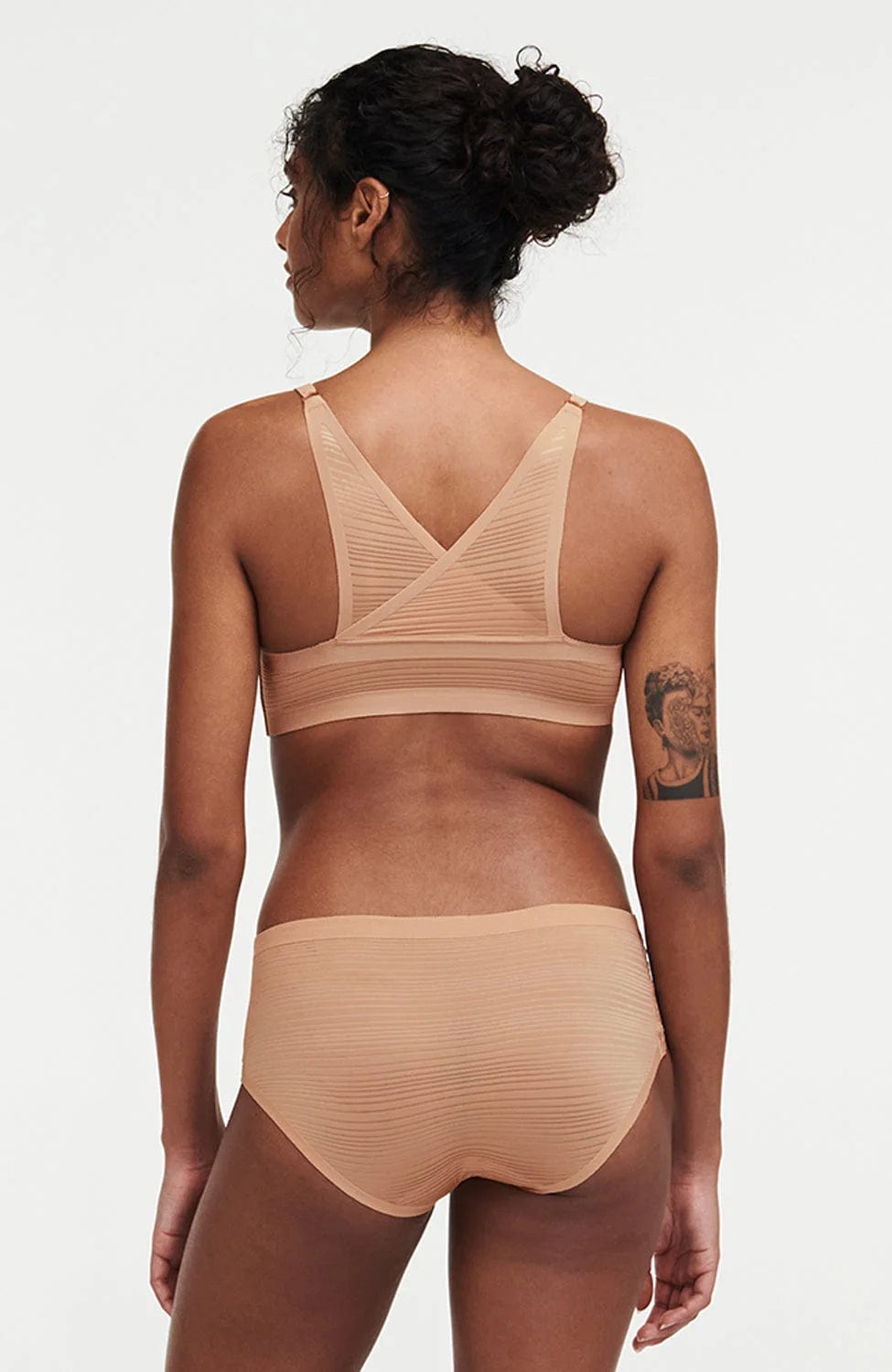 Sheer Lingerie Chantelle Underwear Clay Nude / 9001 / O/S SoftStretch Stripes Hipster