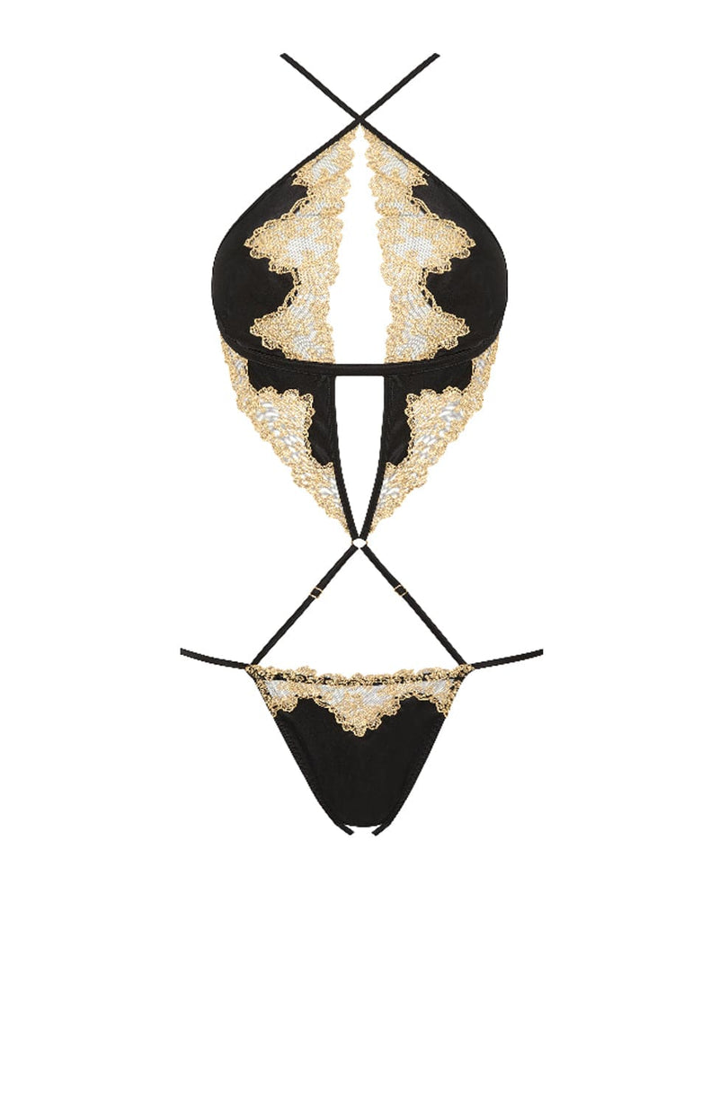 Sheer Lingerie Coco De Mer Bodywear Reina Playsuit