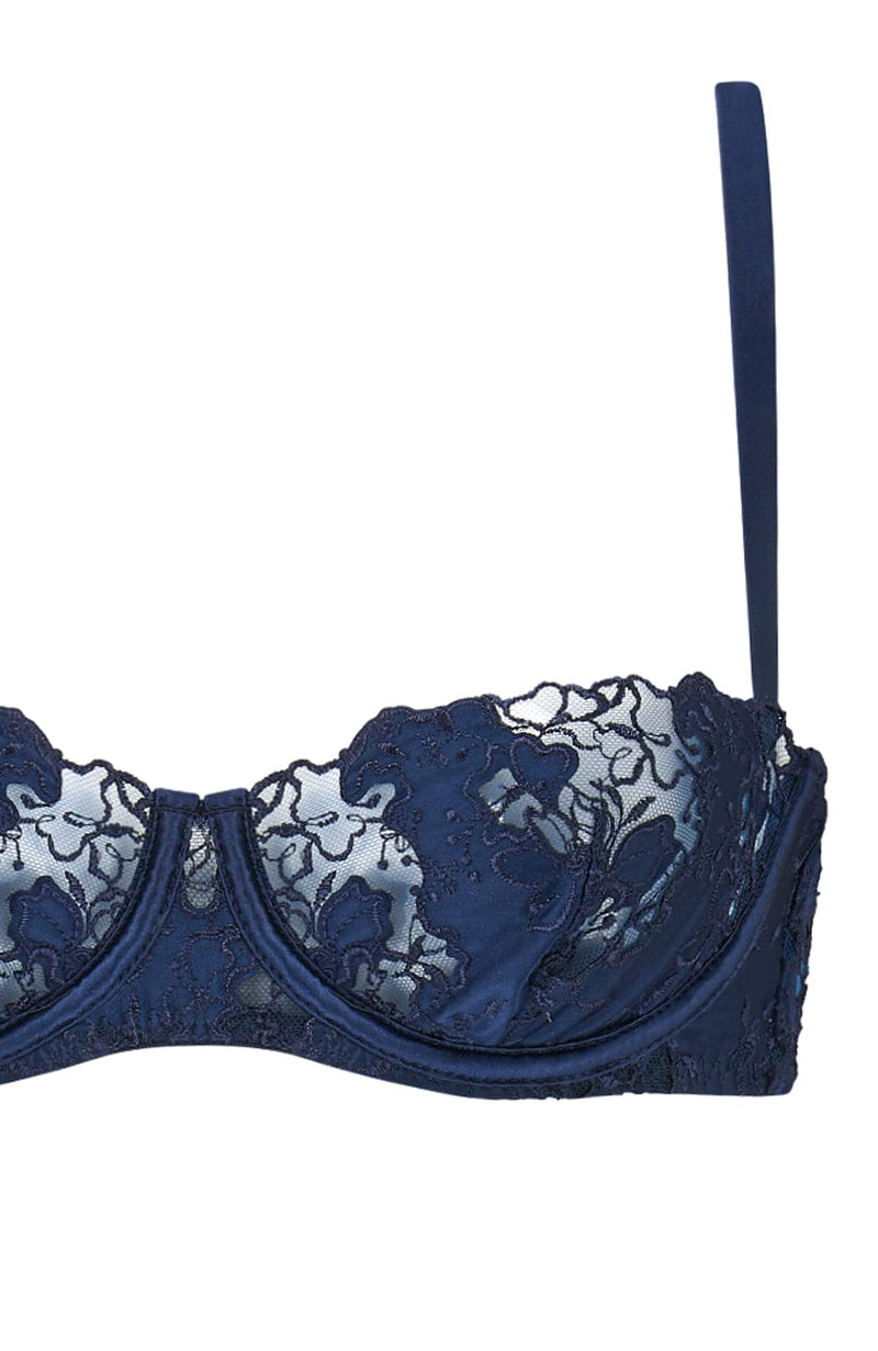Arella Half Cup Bra and Skirted Thong Set-Lingerie Sets-Coco De Mer-SHEER, SHEER, Luxury lingerie brand, Luxury lingerie Hong Kong, Designer lingerie HK, Designer lingerie online, International luxury lingerie, Luxury lingerie gift ideas, buy lingerie online, Designer lingerie global delivery, Luxury lingerie shipping to Australia, Luxury lingerie shipping to Singapore
