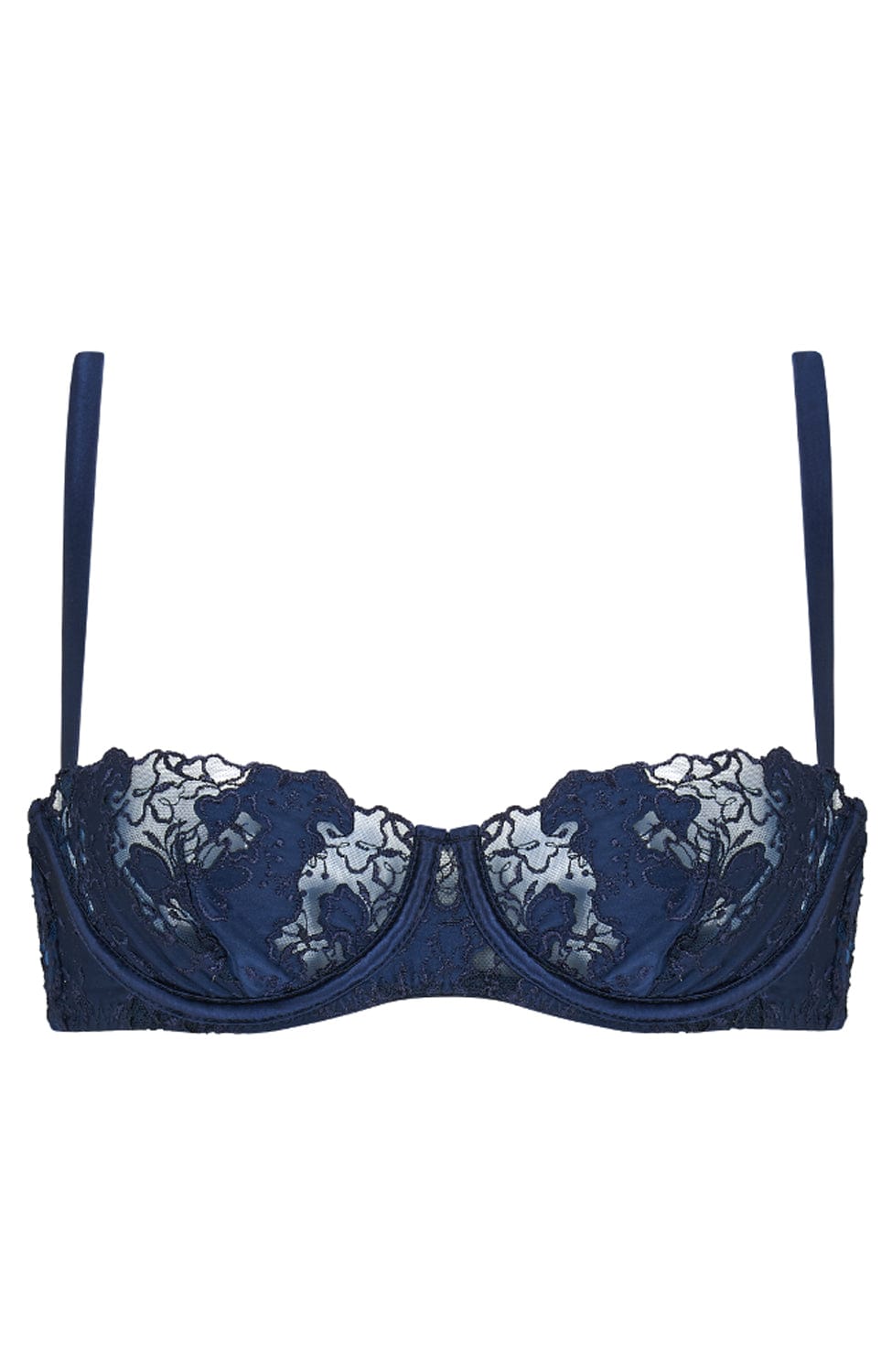 Sheer Lingerie Coco de Mer Bras Indigo / 32A Arella Half Cup Bra