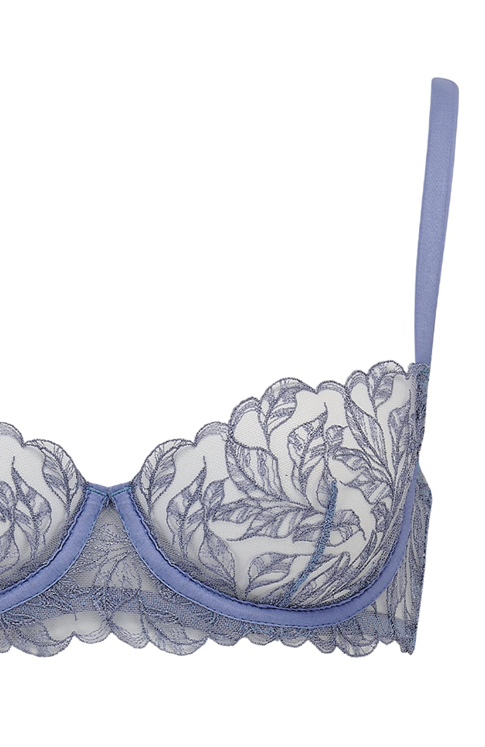 Sheer Lingerie Coco de Mer Bras Elandra Balcony Bra