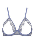 Sheer Lingerie Coco de Mer Bras Powder Blue / S Elandra Wired Open Bra
