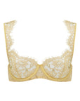 Sheer Lingerie Coco de Mer Bras Gold / 32D Fiorella Balcony Bra