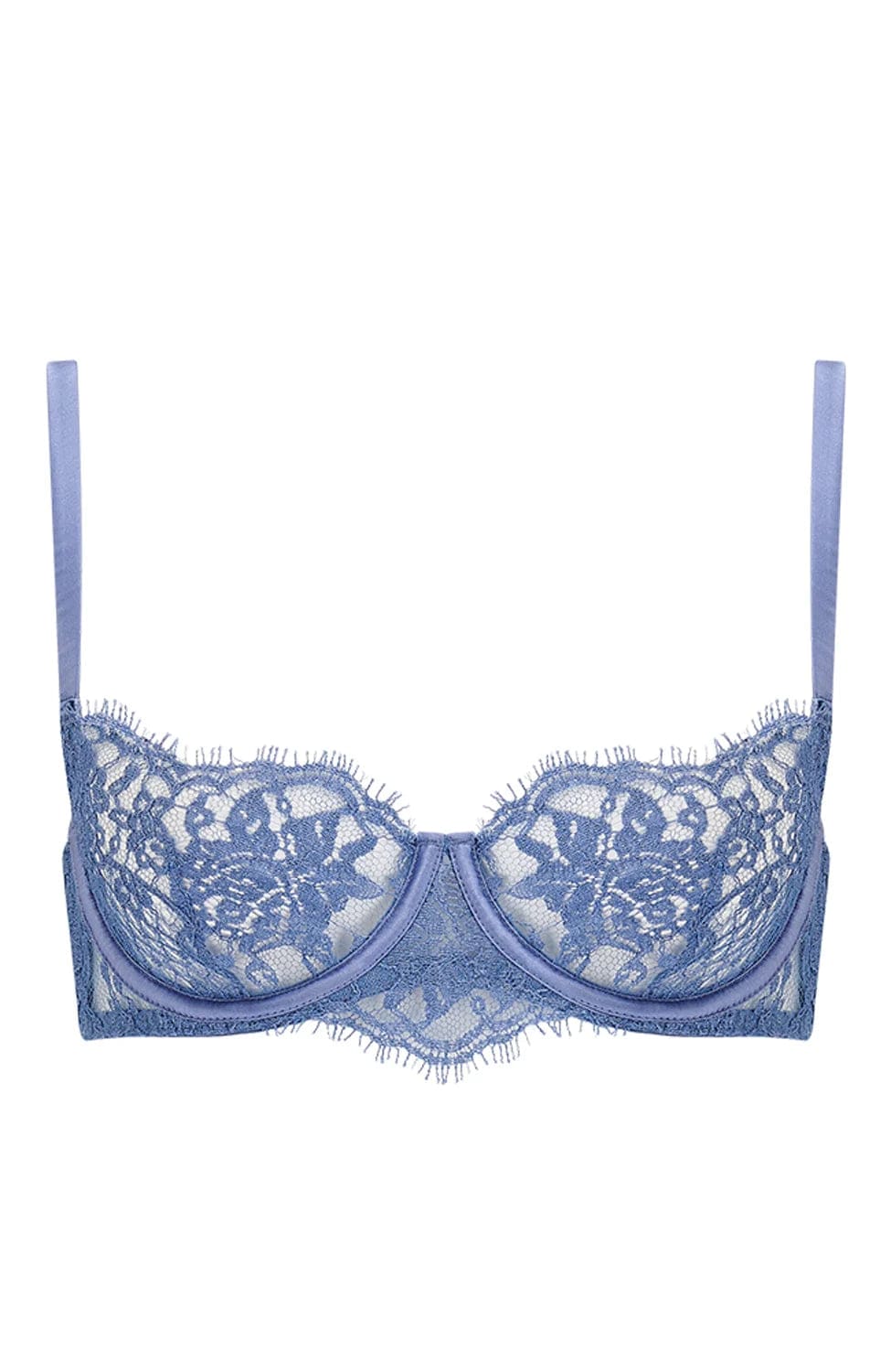 Sheer Lingerie Coco de Mer Bras Sky Blue / 32B Hera Balcony Bra