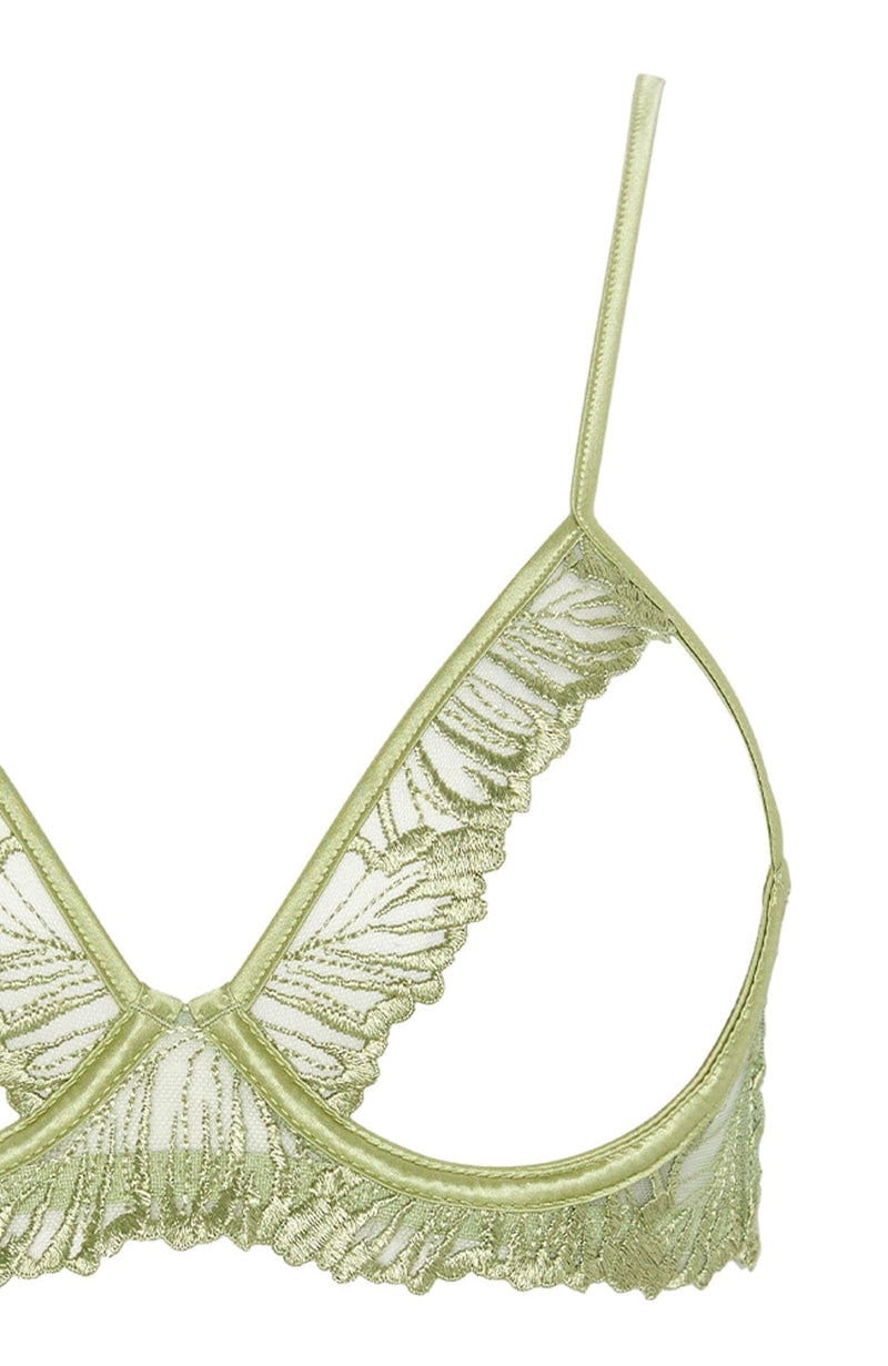 Laurel Open Bra-Bras-Coco de Mer-SHEER, SHEER, Luxury lingerie brand, Luxury lingerie Hong Kong, Designer lingerie HK, Designer lingerie online, International luxury lingerie, Luxury lingerie gift ideas, buy lingerie online, Designer lingerie global delivery, Luxury lingerie shipping to Australia, Luxury lingerie shipping to Singapore