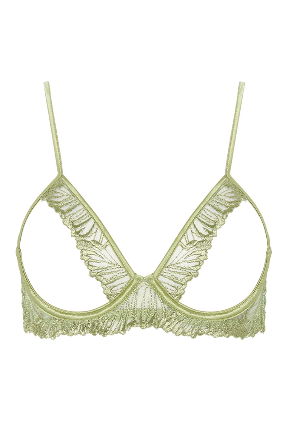 Sheer Lingerie Coco de Mer Bras Laurel Open Bra