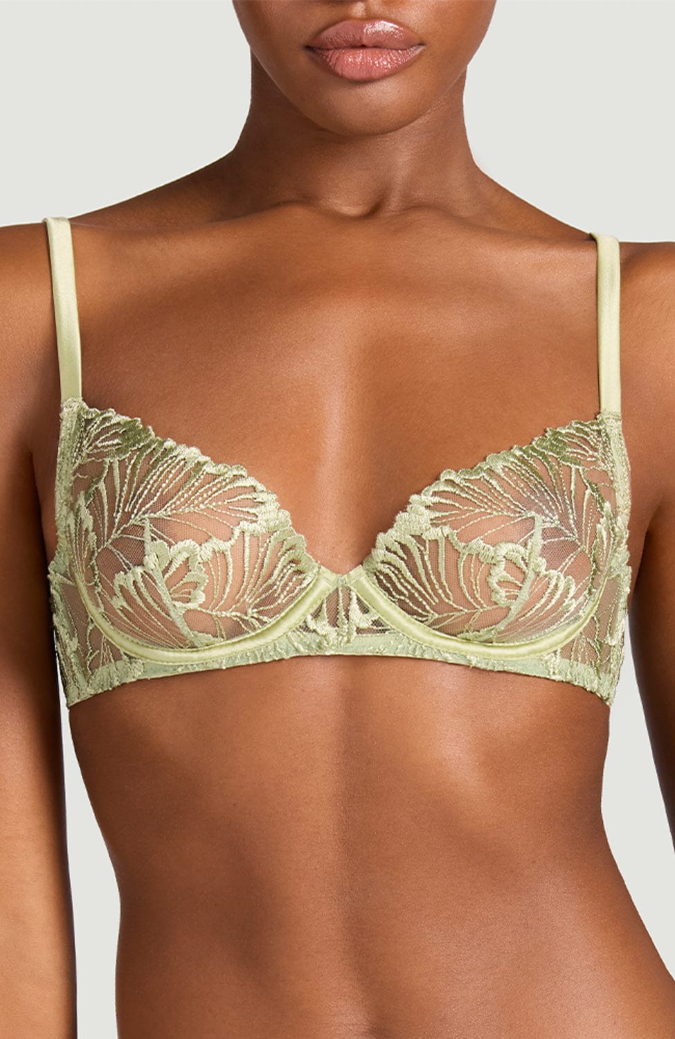 Sheer Lingerie Coco de Mer Bras Laurel Plunge Bra