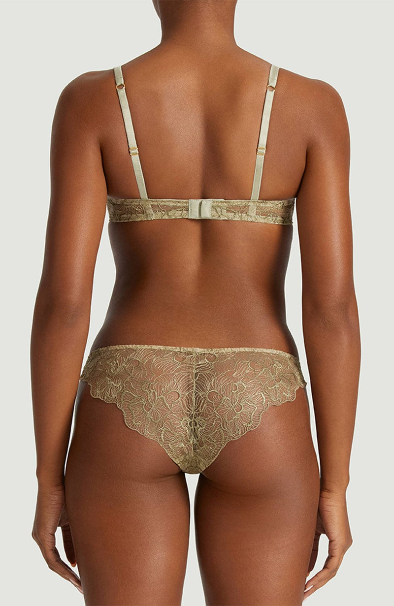 Lila Balcony Bra and Brazilian Knicker Set-Lingerie Sets-Coco De Mer-SHEER, SHEER, Luxury lingerie brand, Luxury lingerie Hong Kong, Designer lingerie HK, Designer lingerie online, International luxury lingerie, Luxury lingerie gift ideas, buy lingerie online, Designer lingerie global delivery, Luxury lingerie shipping to Australia, Luxury lingerie shipping to Singapore