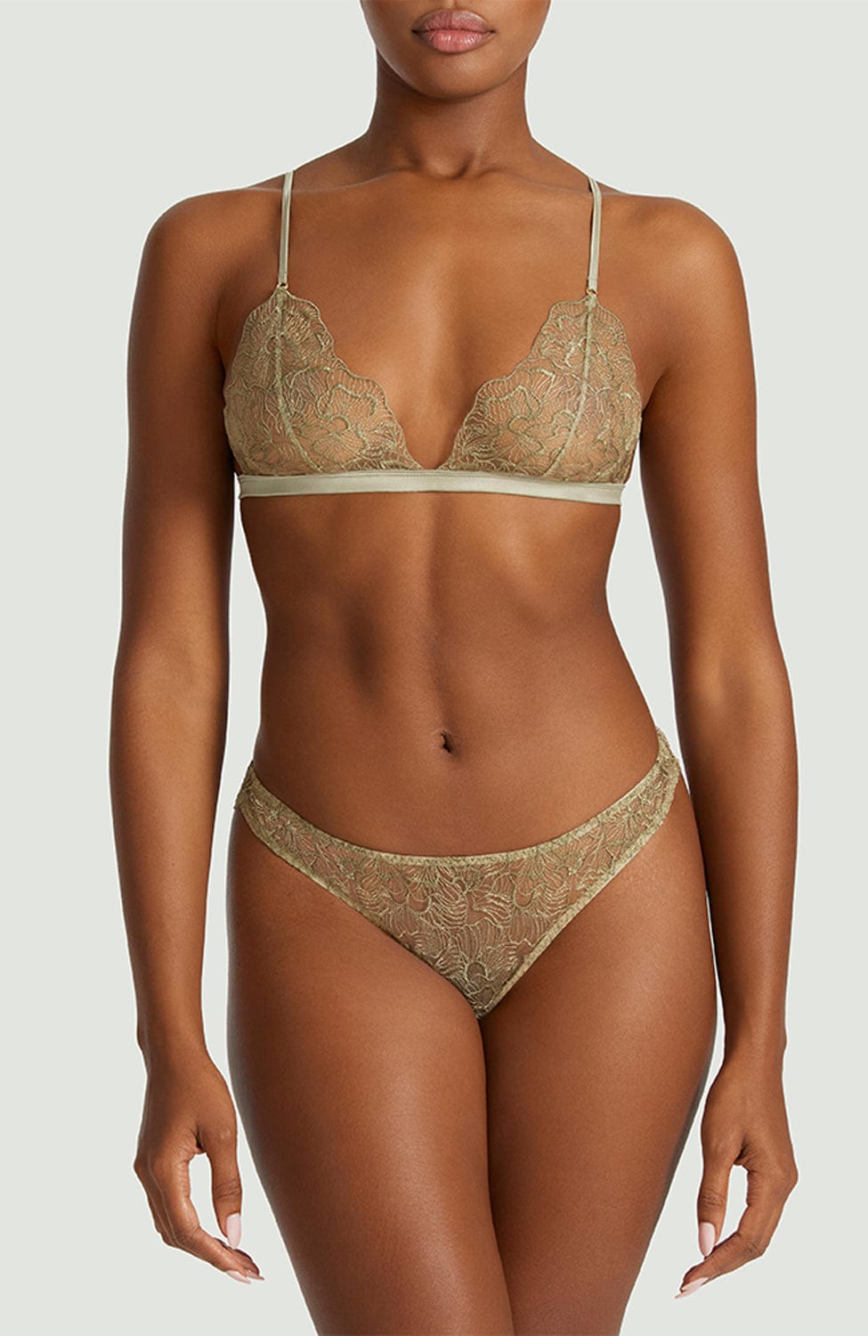 Sheer Lingerie Coco de Mer Bras Lila Triangle Bra