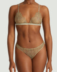 Sheer Lingerie Coco de Mer Bras Lila Triangle Bra