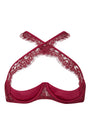 Sheer Lingerie Coco de Mer Bras Bordeaux / 2502 / S Naraya Quarter Cup Bra